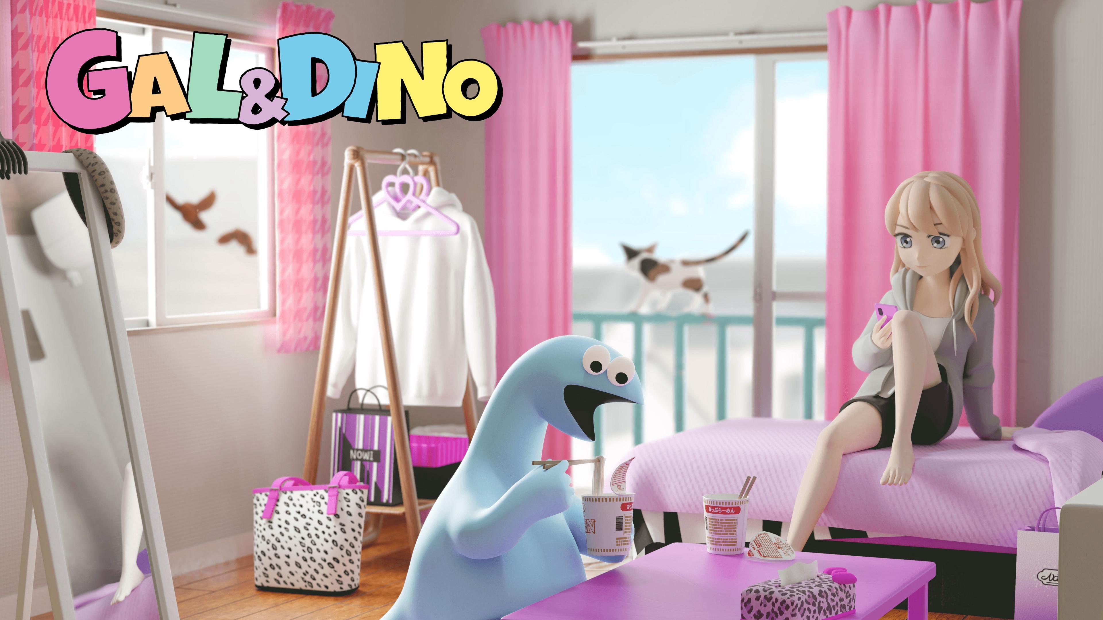 poster Cô Gái Và Khủng Long Gal & Dino Gyaru to Kyouryuu